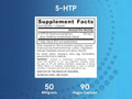 Jarrow Formulas 5-HTP 50 mg Serotonin Precursor Supplement – 90 Veggie Capsules Supplement Facts panel