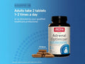 Jarrow Formulas Adrenal Optimizer Healthy Stress Response Adaptogenic Supplement – 120 Tablets How to Use directions label
