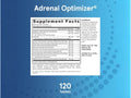 Jarrow Formulas Adrenal Optimizer Healthy Stress Response Adaptogenic Supplement – 120 Tablets Supplement Facts panel