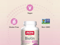 Jarrow Formulas Biotin 5000mcg Supplement - 100 Veggie Capsules