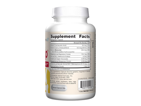 Jarrow Formulas BoneUP 3-Per-Day Bone Health Calcium Supplement – 180 Capsules product barcode on bottle