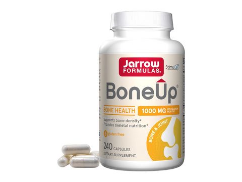 Jarrow Formulas BoneUp 1000 mg Bone Health Calcium Supplement – Capsules 240 bottle front view