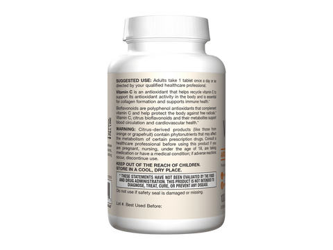 Jarrow Formulas Buffered Vitamin C Immune Support Supplement – 100 Tablets How to Use directions label