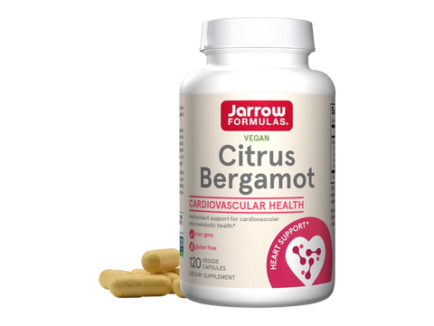 Jarrow Formulas Citrus Bergamot Flavonoid Supplement – 120 Veggie Capsules bottle front view
