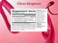 Jarrow Formulas Citrus Bergamot Flavonoid Supplement – 60–120 Veggie Capsules Supplement Facts panel