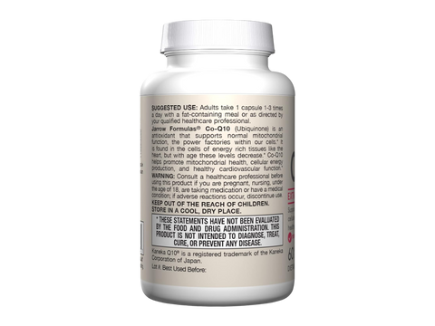 Jarrow Formulas Co-Q10 200 mg Coenzyme Q10 Antioxidant Supplement – 60 Veggie Capsules How to Use directions label