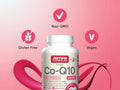Jarrow Formulas Co-Q10 200 mg Coenzyme Q10 Antioxidant Supplement – 60 Veggie Capsules bottle angled view