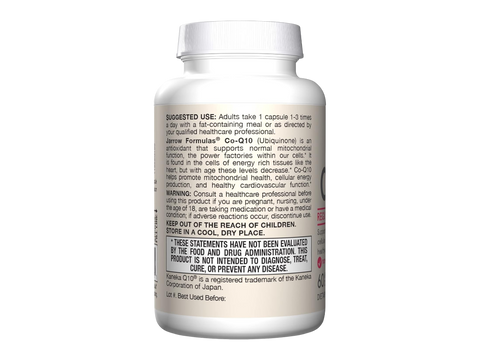 Jarrow Formulas Co-Q10 100 mg Coenzyme Q10 Antioxidant Supplement – 60 Veggie Capsules benefits infographic for heart and cellular energy support