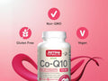 Jarrow Formulas Co-Q10 100 mg Coenzyme Q10 Antioxidant Supplement – 60 Veggie Capsules bottle angled view