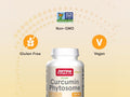 Jarrow Formulas Curcumin Phytosome 500 mg Turmeric Extract Supplement – 60–120 Veggie Capsules bottle angled view