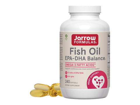 Jarrow Formulas EPA-DHA Balance 600 mg Omega-3 Fish Oil Supplement – 240  Softgels bottle front view