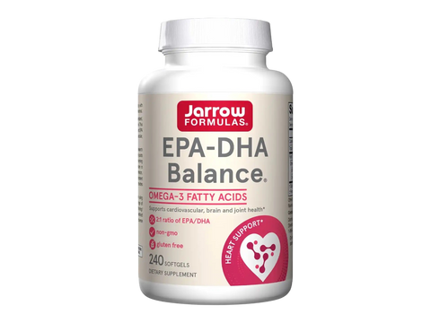 Jarrow Formulas EPA-DHA Balance 600 mg Omega-3 Fish Oil Supplement – 240  Softgels bottle front view