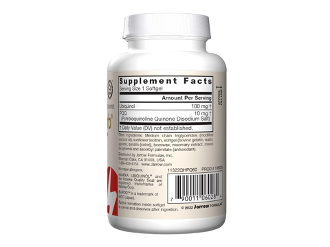 Jarrow Formulas Neuro Optimizer Brain Health and Cognitive Support Supplement – 120 Capsules product barcode on bottle