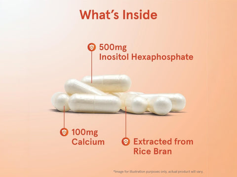 Jarrow Formulas IP6 Inositol Hexaphosphate Supplement – 120 Veggie Capsules ingredients and product information label