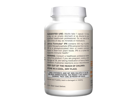 Jarrow Formulas IP6 Inositol Hexaphosphate Supplement – 120 Veggie Capsules How to Use directions label