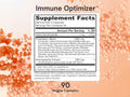 Jarrow Formulas Immune Optimizer Mushroom and Adaptogen Immune Support Supplement – 90 Veggie Capsules Supplement Facts panel