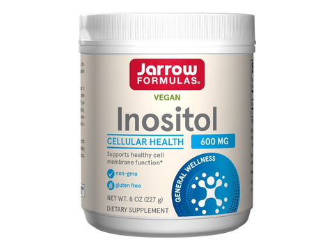 Jarrow Formulas Inositol 600 mg Powder Dietary Supplement – 227 g container front view