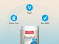 Jarrow Formulas Inositol 600 mg Powder Dietary Supplement – 227 g container angled view
