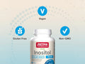 Jarrow Formulas Inositol 750 mg Supplement – 100 Veggie Capsules bottle angled view