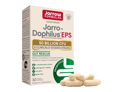 Jarrow Formulas Jarro-Dophilus EPS 50 Billion CFU Probiotic Supplement – 60 Delayed Release Veggie Capsules box front view