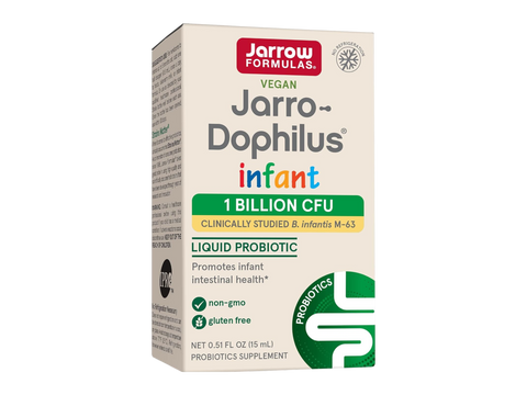 Jarrow Formulas Jarro-Dophilus Infant 1 Billion CFU Probiotic Supplement – 15 ml bottle with dropper front view