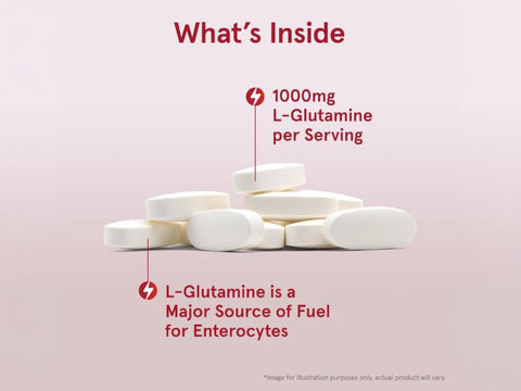 Jarrow Formulas L-Glutamine 1000 mg Amino Acid Supplement – 100 Tablets ingredients and product information label