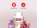 Jarrow Formulas L-Tyrosine 500 mg Amino Acid Supplement – 100 Capsules bottle angled view
