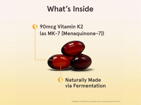 Jarrow Formulas MK-7 90 mcg Vitamin K2 Supplement – 60–120 Softgels ingredients and product information label
