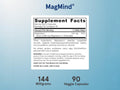 Jarrow Formulas MagMind Magnesium L-Threonate Brain Health Supplement – 90 Veggie Capsules Supplement Facts panel