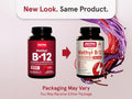 Jarrow Formulas Methyl B-12 Cherry 5000 mcg Vitamin B12 Supplement – 60–90 Chewable Tablets bottle front view- Packaging May Vary