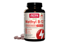 Jarrow Formulas Methyl B-12 Cherry 5000 mcg Vitamin B12 Supplement – 60–90 Chewable Tablets bottle front view
