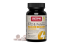 Jarrow Formulas Methyl B-12 and Methyl Folate Vitamin B Supplement – 100 Chewable Tablets bottle front view