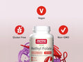 Jarrow Formulas Methyl Folate 400 mcg Folate Supplement – 60 Veggie Capsules bottle angled view