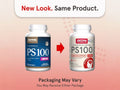 Jarrow Formulas PS 100 Phosphatidylserine 100 mg Brain Health Supplement – 30–60 Softgels bottle front view packaging may vary