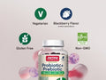 Jarrow Formulas Probiotic Plus Prebiotic Gummies Digestive Health Supplement – 50 Gummies bottle angled view with gummies