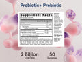 Jarrow Formulas Probiotic Plus Prebiotic Gummies Digestive Health Supplement – 50 Gummies Supplement Facts pane
