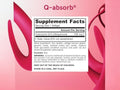 Jarrow Formulas Q-Absorb Co-Q10 100 mg Antioxidant Supplement – 60–120 Softgels Supplement Facts panel