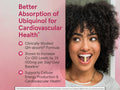 Jarrow Formulas Ubiquinol QH-Absorb Max Absorption 100 mg CoQ10 Supplement – 60–120 Softgels benefits infographic for heart and cellular energy support