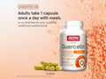 Jarrow Formulas Quercetin 500 mg Antioxidant Flavonoid Supplement – 30–200 Veggie Capsules How to Use directions label