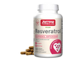 Jarrow Formulas Resveratrol 100 mg Antioxidant Polyphenol Supplement – 120 Veggie Capsules bottle front view