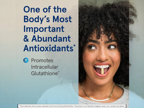 Jarrow Formulas S-Acetyl L-Glutathione 100 mg Antioxidant Supplement – 60 Tablets benefits infographic for antioxidant and cellular detox support