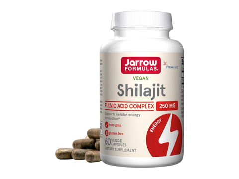 Jarrow Formulas Shilajit Fulvic Acid Complex 250 mg Energy Support Supplement – 60 Capsules bottle front view