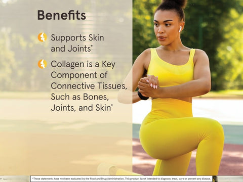 Jarrow Formulas Type II Collagen Complex 1000 mg Joint Support Supplement – 60 Capsules benefits infographic for joint and cartilage support