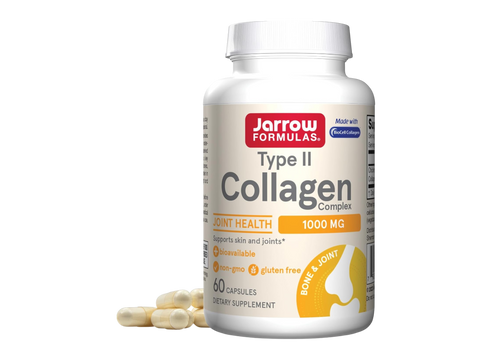 Jarrow Formulas Type II Collagen Complex 1000 mg Joint Support Supplement – 60 Capsules bottle front view