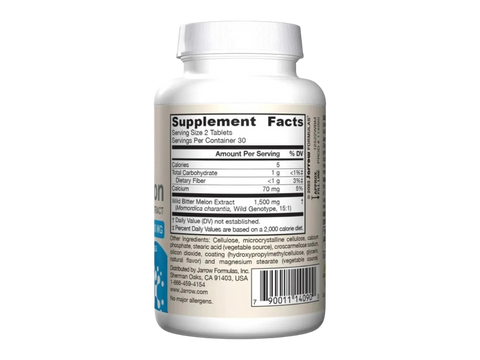 Jarrow Formulas Wild Bitter Melon Extract 1500 mg Botanical Supplement – 60 Tablets product barcode on bottle
