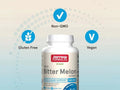 Jarrow Formulas Wild Bitter Melon Extract 1500 mg Botanical Supplement – 60 Tablets bottle angled view