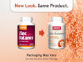 Jarrow Formulas Zinc Balance 15 mg Mineral Supplement – 100 Veggie Capsules bottle front view packaging may vary
