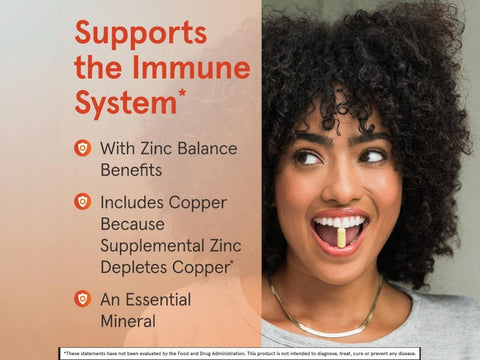 Jarrow Formulas Zinc Balance 15 mg Mineral Supplement – 100 Veggie Capsules benefits infographic for immune and antioxidant support