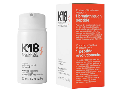 K18 Leave-In Molecular Repair Hair Mask - 50ml & box