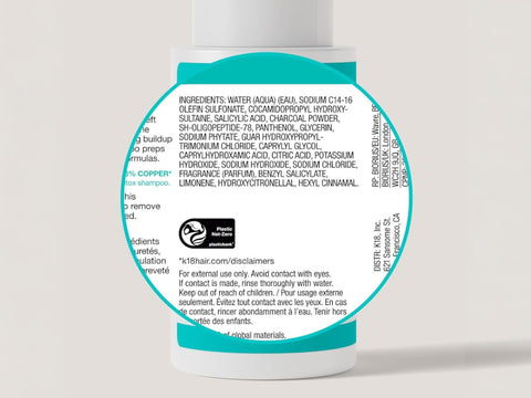 K18 Peptide Prep Detox Shampoo – 250ml ingredients